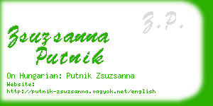 zsuzsanna putnik business card